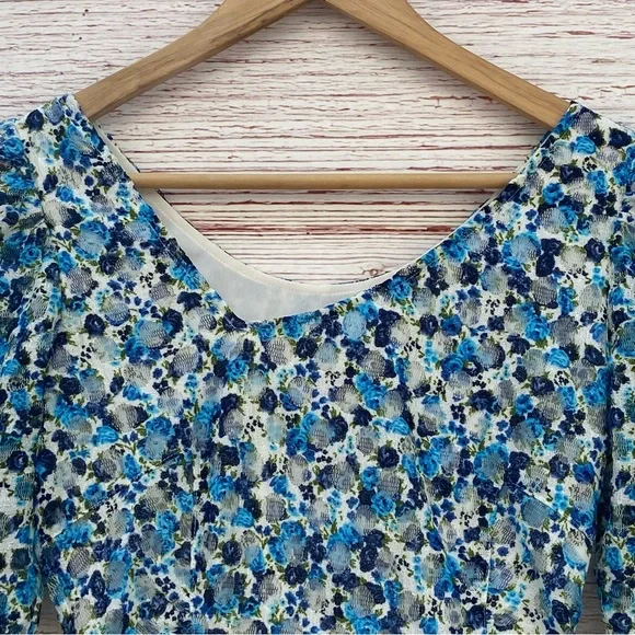 Reiss Rachel Floral Print Bodycon Dress Sz 2 - Picture 10 of 16